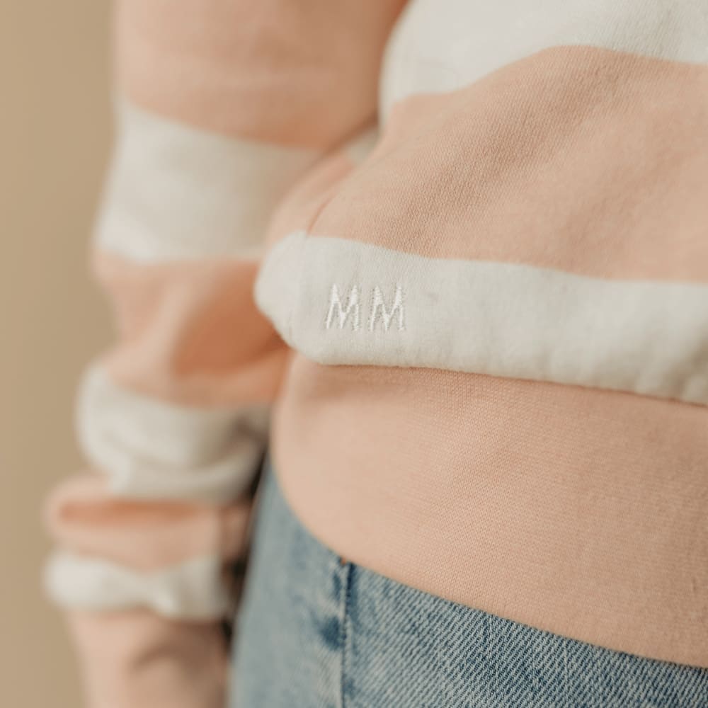 Striped Hooded Sweatshirt