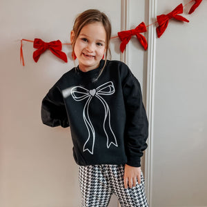 Sweetheart Bow Crewneck - Kids - Apparel