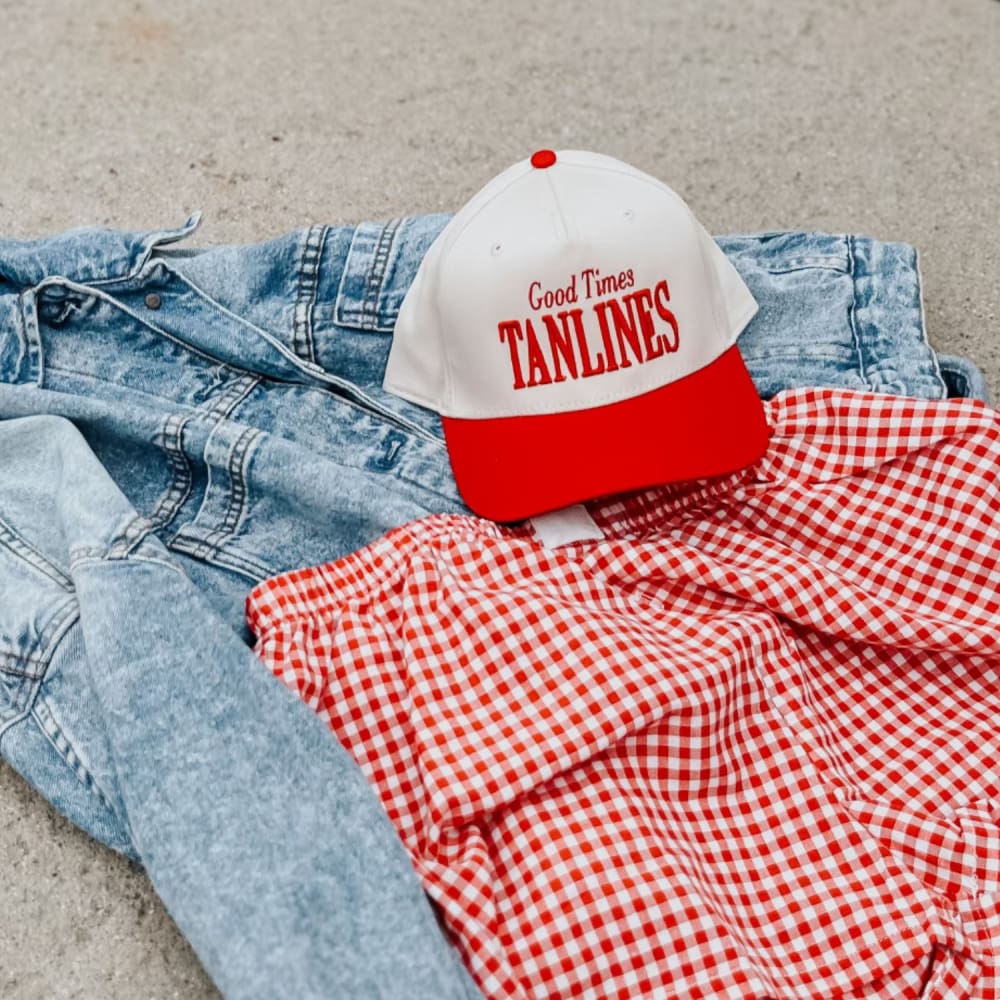 Tanlines Trucker Hat - Natural Red