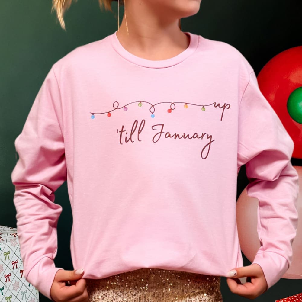 Up Till January - Kids Long Sleeve - Apparel