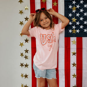 USA Bow Tee - Kids - Apparel