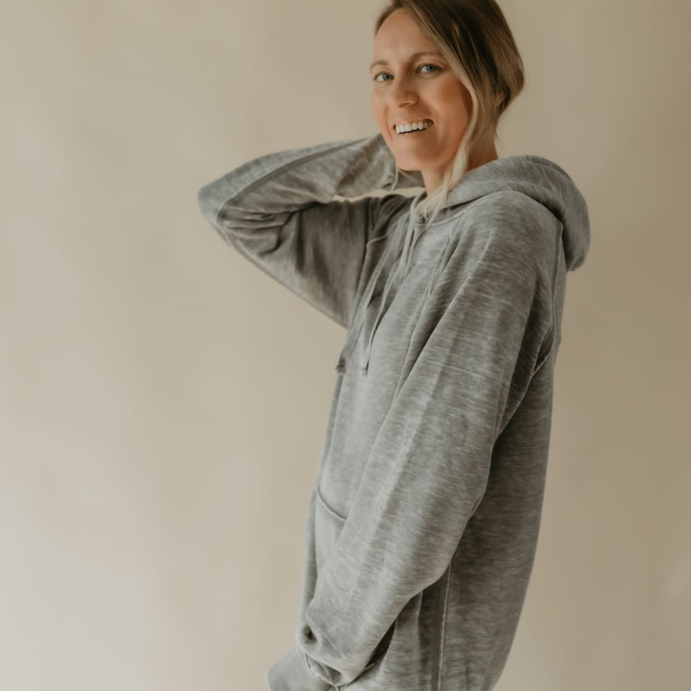 Vintage Fleece Hoodie - Cement