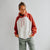 Vintage Heather Hoodie - Oatmeal & Red