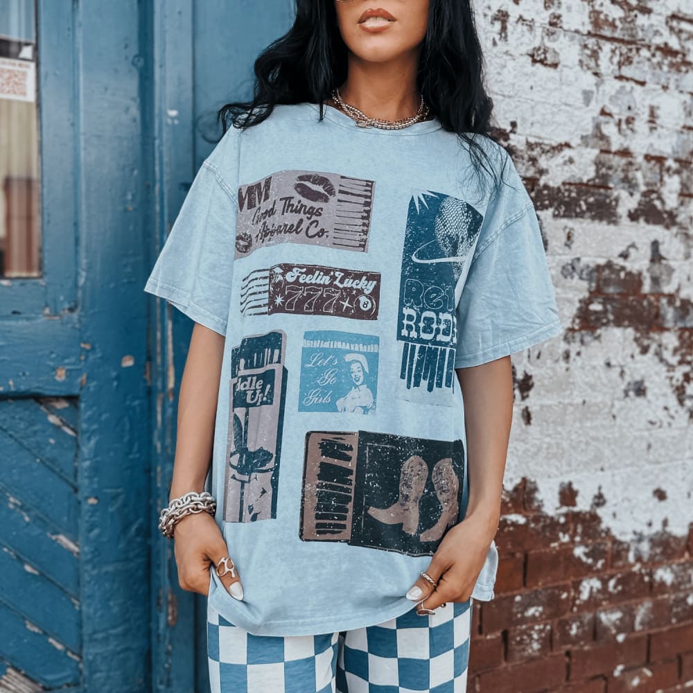 Vintage Matchboxes Oversized Tee