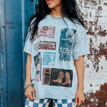 Vintage Matchboxes Oversized Tee
