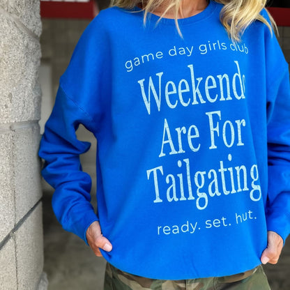 Weekend Tailgating Sweatshirt - Blue