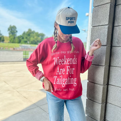 Weekend Tailgating Sweatshirt - Red