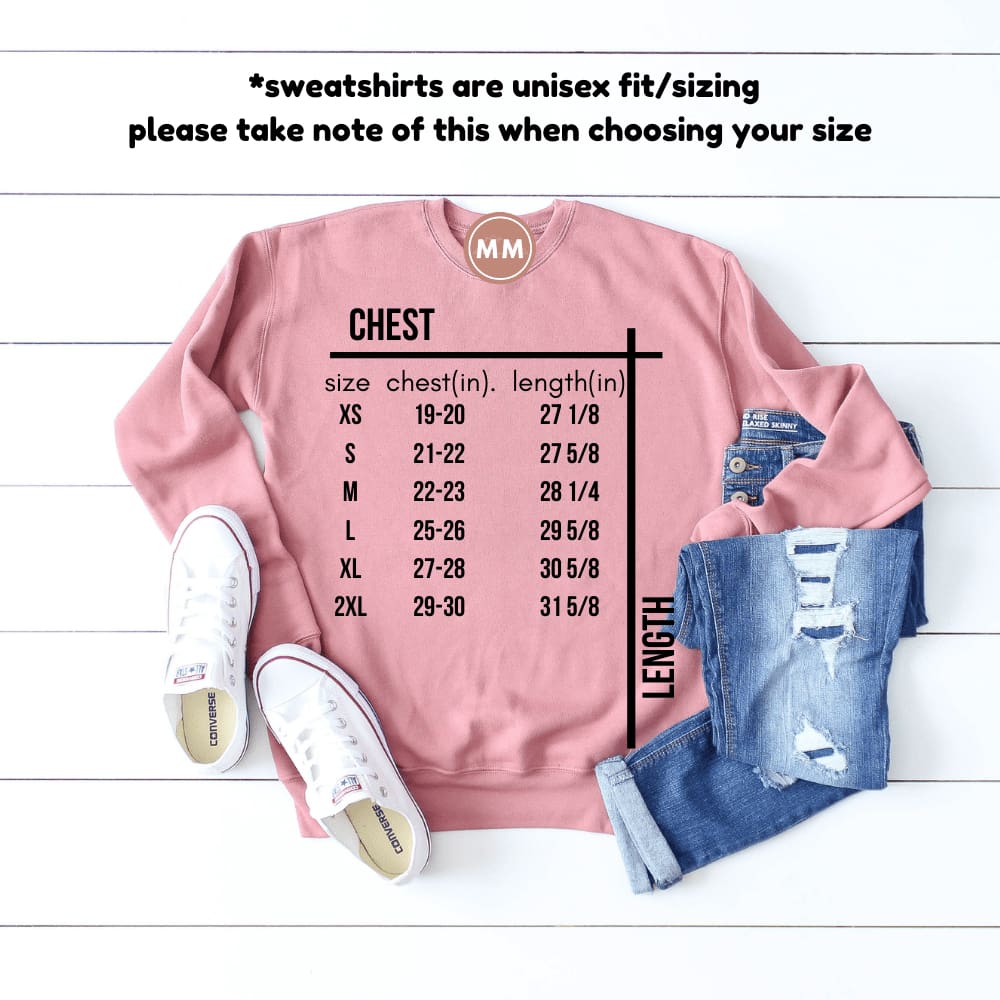 converse hoodie size chart