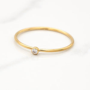 April Stackable Birthstone Ring
