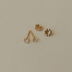 April Birthstone Studs