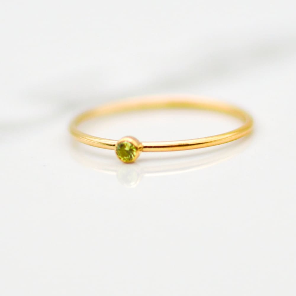 August Stackable Birthstone Ring