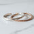 Brave Silver & Rose Gold Baby Stack - Baby Bangles