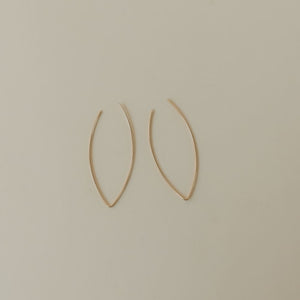 Everyday Marquise Earrings - Gold
