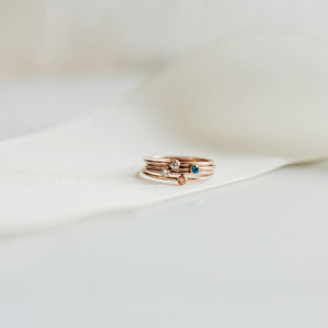 January Birthstone Stackable Ring - Mommy Rings