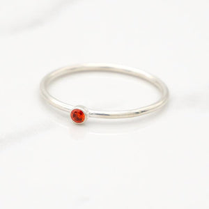 July Birthstone Stackable Ring - Mommy Rings