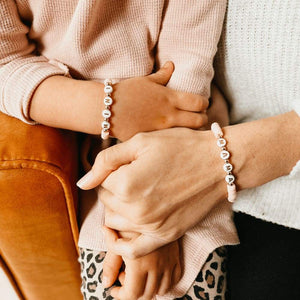 Mama Pink Beaded Bracelet