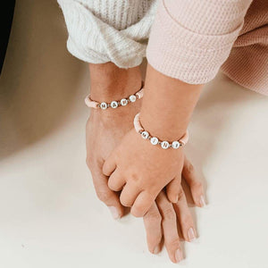 Mama Pink Beaded Bracelet