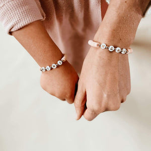 Mama Pink Beaded Bracelet