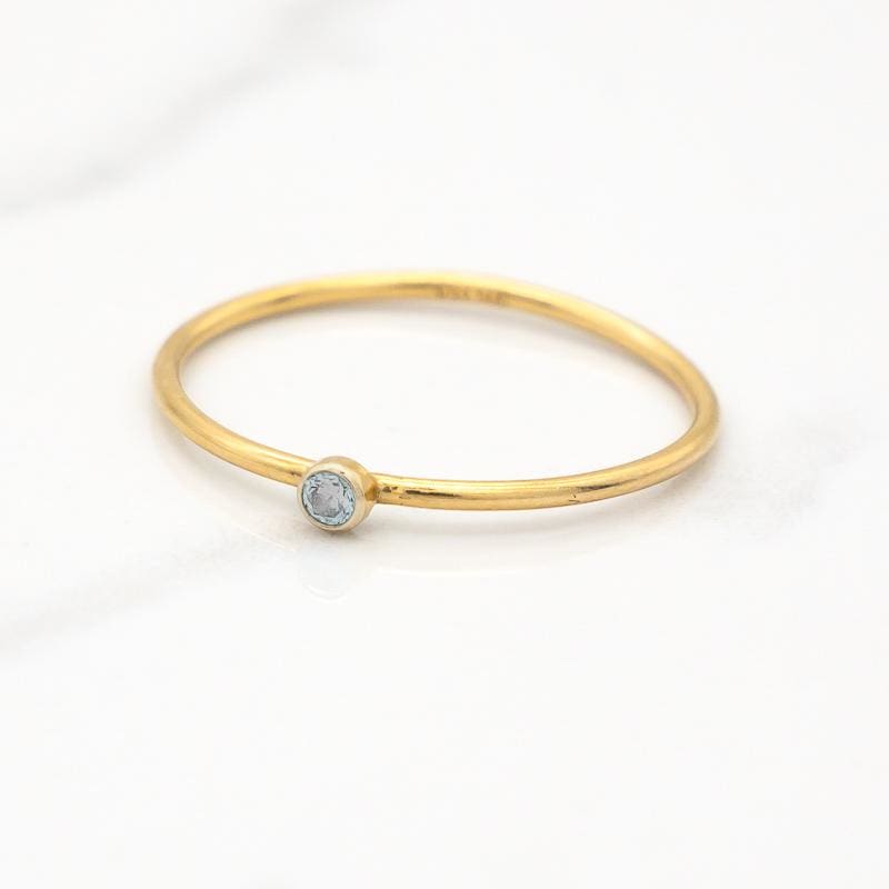 March Stackable Birthstone Ring