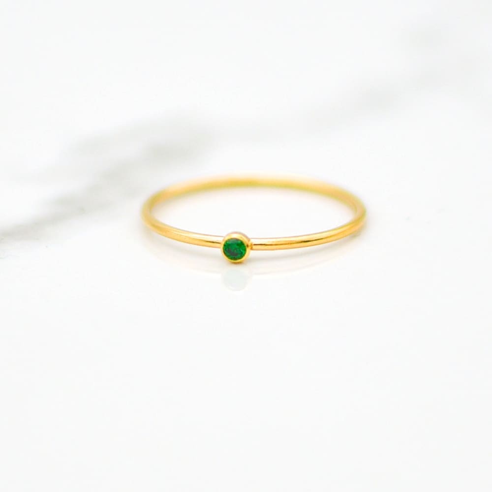 May Stackable Birthstone Ring