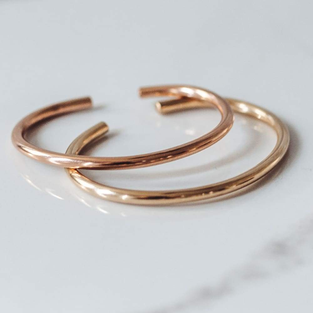 Rose gold deals baby bangles