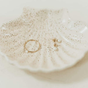 Pearl Ring & Earring Set