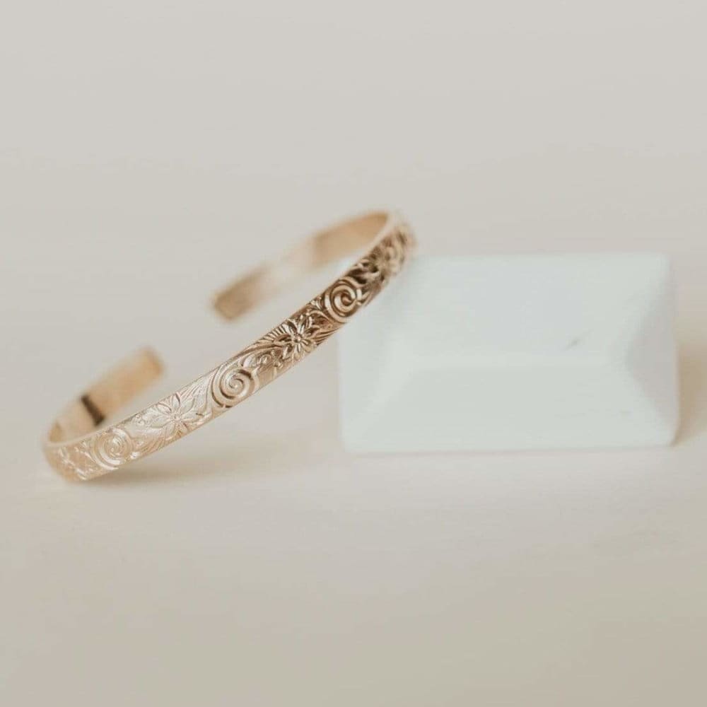 Personalized Merry Gold Baby Bangle