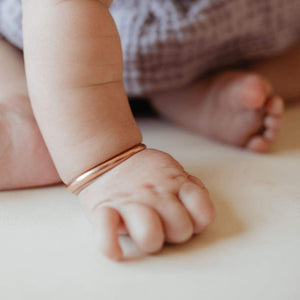 Personalized Rose Gold Baby Bracelet