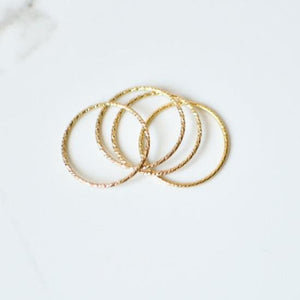 Shimmer Gold Stackable Ring - Mommy Rings