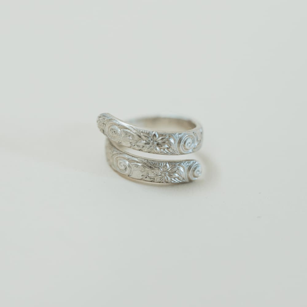 Silver Floral Journey Ring - Women’s Bangles