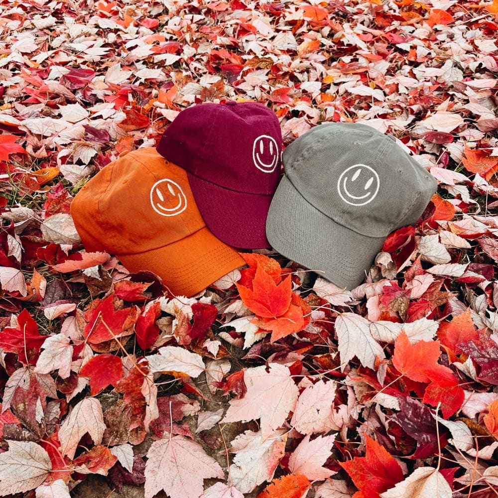 Smiley Face Hat - Fall Colors