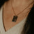 Special Date Square Necklace - Necklaces