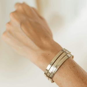 Flat Personalized Women’s Bangle Cuff - Women’s Bangles