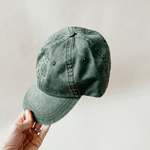 Turtle Hat - olive green / one size