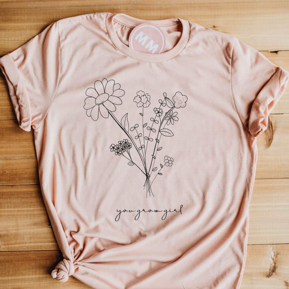 You grow store girl t shirt